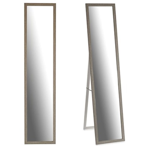 Standspiegel Grau Holz Kristall 44 x 32,5 x 120 cm (6 Stück) – Bild 2