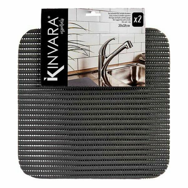 Anti-Rutsch-Matte Kinvara SJ-A106 Weiß Kunststoff 32 x 32 cm Satz 2 Stücke (24 Stück) – Bild 3