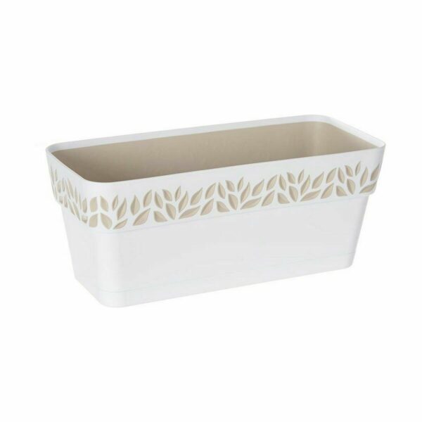 Blumenkasten Stefanplast Cloe Weiß Kunststoff 13,3 x 12,3 x 29,3 cm (12 Stück) – Bild 2