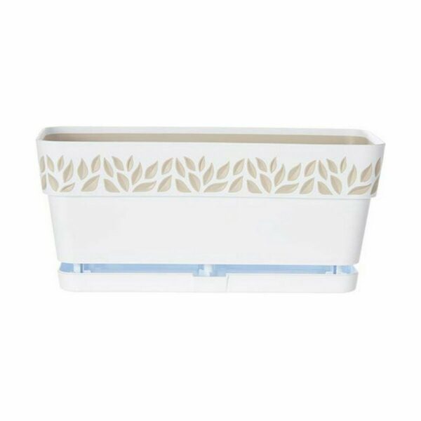 Blumenkasten Stefanplast Cloe Weiß Kunststoff 13,3 x 12,3 x 29,3 cm (12 Stück) – Bild 3