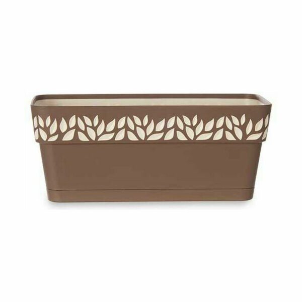 Blumenkasten Stefanplast Cloe Braun Kunststoff 13,3 x 12,3 x 29,3 cm (12 Stück) – Bild 3