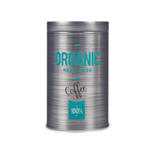 Metalldose Kinvara Organic Grau Weißblech 10,4 x 18,2 x 10,4 cm Kaffee (24 Stück) – Bild 2