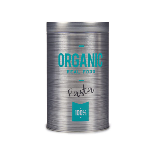 Metalldose Kinvara Organic Grau Weißblech 10,4 x 18,2 x 10,4 cm Nudeln (24 Stück) – Bild 2