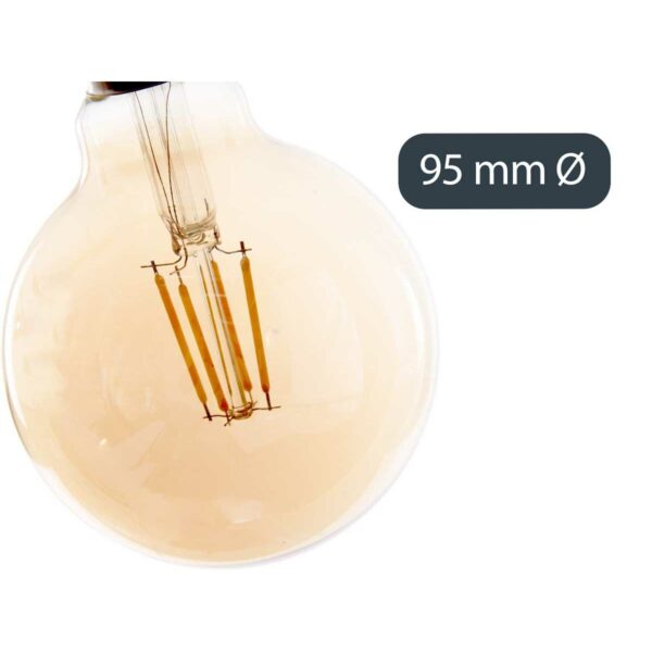 LED-Lampe Vintage E27 Durchsichtig 4 W 9,5 x 14 x 9,5 cm (12 Stück) – Bild 4