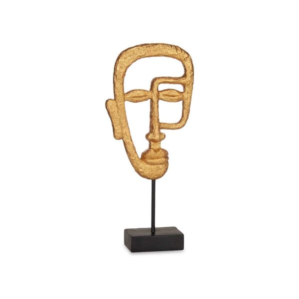 Deko-Figur Gesicht Gold 19,5 x 38 x 10,5 cm (4 Stück) – Bild 2