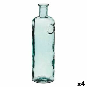 Flasche Stamp Durchsichtig 14 x 44 x 13 cm Dekoration (4 Stück)