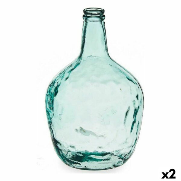 Dekorative Flasche Gift Decor Carafe Durchsichtig 8 L 22 x 37,5 x 22 cm Dekoration (2 Stück)