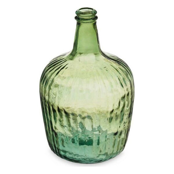 Flasche 2255/08R-G grün Streifen 8 L 19,5 x 35,5 x 19,5 cm Dekoration (2 Stück) – Bild 2