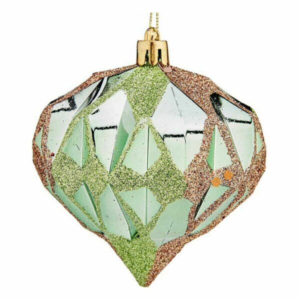 Weihnachtskugeln-Set Krist+ 00893 grün Kunststoff Diamant (12 Stück) – Bild 2