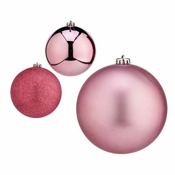Weihnachtskugeln-Set Rosa 15 x 16 x 15 cm (4 Stück) – Bild 2