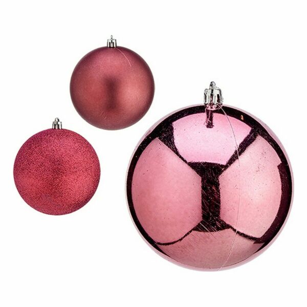 Weihnachtskugeln-Set Krist+ 00799 Rosa Kunststoff (12 Stück) – Bild 2