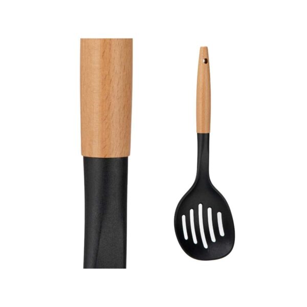 Schaumlöffel Kinvara 79622 Schwarz natürlich Holz 11 x 35 x 4 cm (12 Stück) – Bild 2
