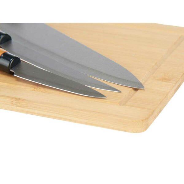 Messerset Kinvara KT216102 Braun Bambus Schneidebrett Käse (6 Stück) – Bild 3