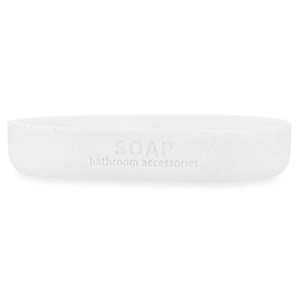 Seifenschale Berilo B5456BC-4 - 455 Weiß Harz Bambus 12,5 x 2,5 x 8,5 cm (6 Stück) – Bild 3