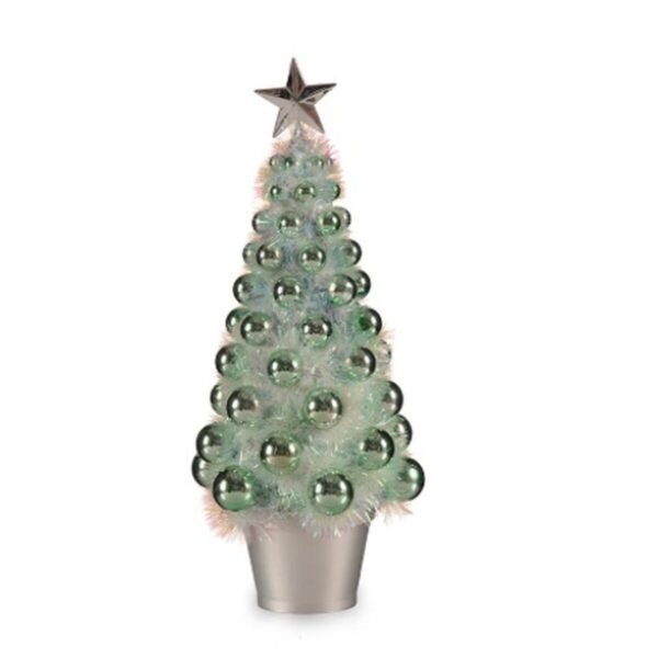 Deko-Figur Weihnachtsbaum grün Polypropylen PET 16 x 37,5 x 16 cm (12 Stück) – Bild 2