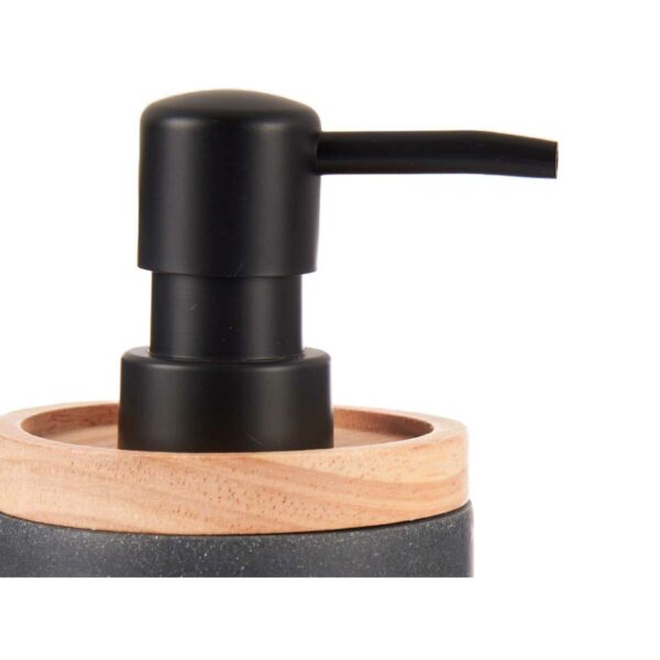 Seifenspender Berilo B5456BC-1 - 444 Schwarz Holz Harz Kunststoff 9,5 x 18,5 x 7,8 cm (6 Stück) – Bild 3