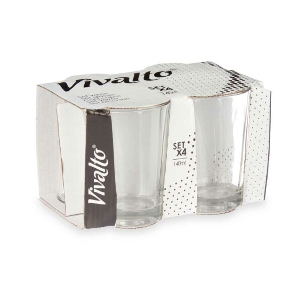 Trinkglas Vivalto RYG2047 Durchsichtig Glas 140 ml Kaffee (24 Stück) – Bild 3