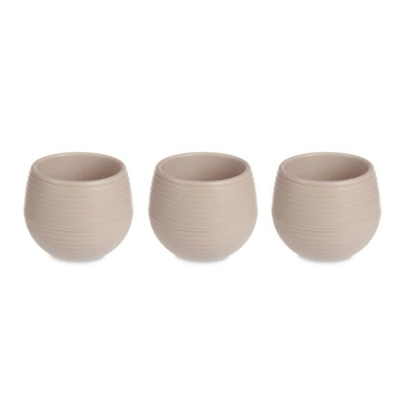 Blumentopfset Ibergarden ES0301214S3 Taupe Kunststoff 12 x 12 x 11 cm (6 Stück) – Bild 2