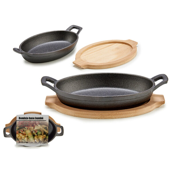 Tapas Servierpfanne Kinvara 1277SJ5103 Braun Grau 22,5 x 4,5 x 12,5 cm (12 Stück) – Bild 3