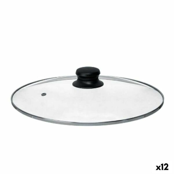 Topfdeckel Kinvara CN-SW1304-30CM Durchsichtig Silberfarben Kristall 30 cm (12 Stück)