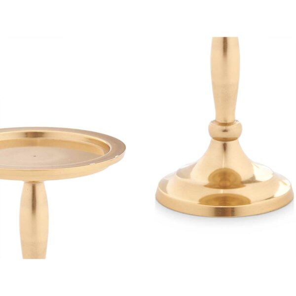 Kerzenleuchter Gold Aluminium 10 x 12 x 10 cm (8 Stück) – Bild 3