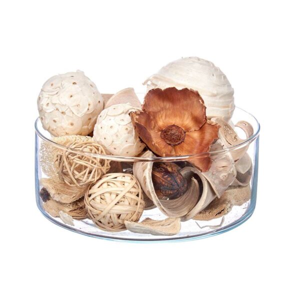 Dekoratives Potpourri Weiß Braun 19 x 40 x 14 cm (8 Stück) – Bild 3