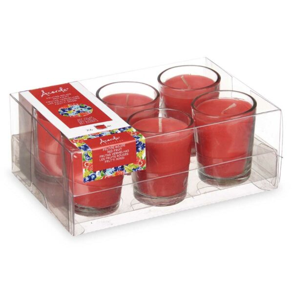 Parfümierte Kerzen-Set Acorde 48-A-AR Rote Früchte Trinkglas (12 Stück) – Bild 3