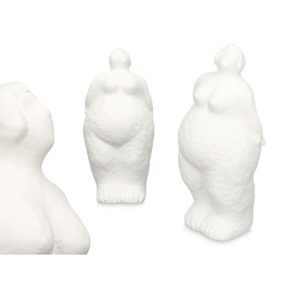 Deko-Figur Weiß Dolomite 14 x 34 x 12 cm (6 Stück) Damen Stehend – Bild 3