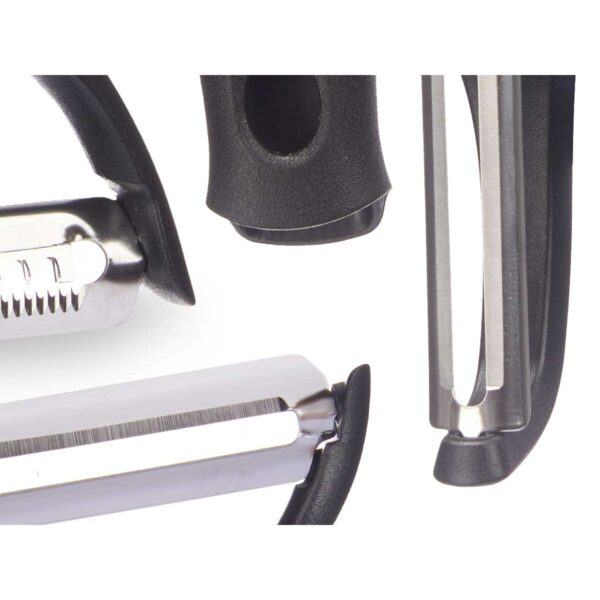Schäler-Set Kinvara KT190129 Edelstahl Polypropylen ABS Austauschbare Aufsätze 3 Stücke (24 Stück) – Bild 4