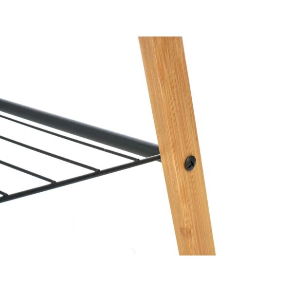 Handtuchständer Kipit B7816 Schwarz Metall Bambus 60 x 90 x 37 cm 4 Stück – Bild 4