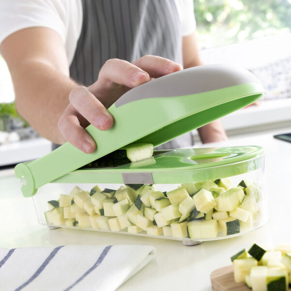 7-in-1-Gemüseschneider, Reibe und Mandoline mit Rezepten und Zubehör Choppie Expert InnovaGoods – Bild 3