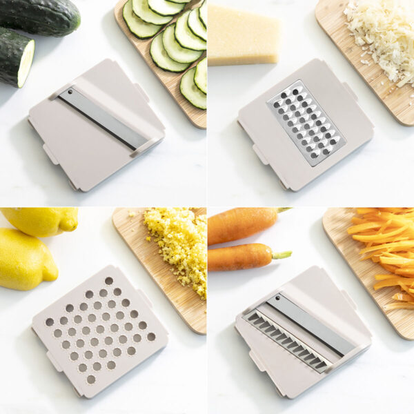 7-in-1-Gemüseschneider, Reibe und Mandoline mit Rezepten und Zubehör Choppie Expert InnovaGoods – Bild 5
