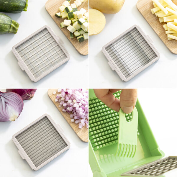 7-in-1-Gemüseschneider, Reibe und Mandoline mit Rezepten und Zubehör Choppie Expert InnovaGoods – Bild 6