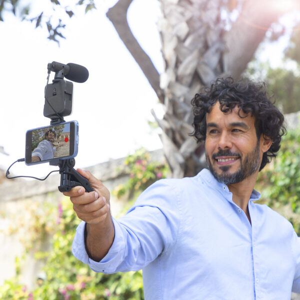 Vlogging Kit mit Licht, Mikrofon und Fernbedienung Plodni InnovaGoods 6 Stücke – Bild 3