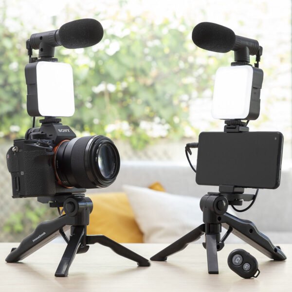 Vlogging Kit mit Licht, Mikrofon und Fernbedienung Plodni InnovaGoods 6 Stücke – Bild 4