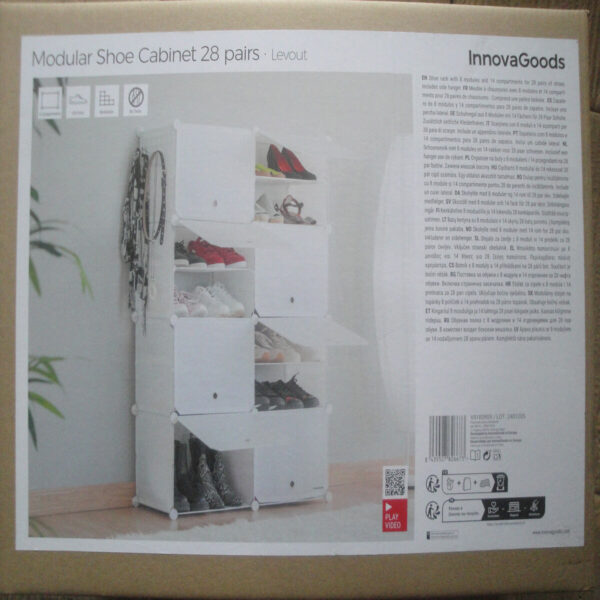 Tragbares Modul-Schuhregal InnovaGoods Weiß – Bild 3
