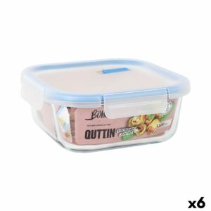 Lunchbox hermetisch Quttin Boho Durchsichtig 1,1 L (6 Stück)