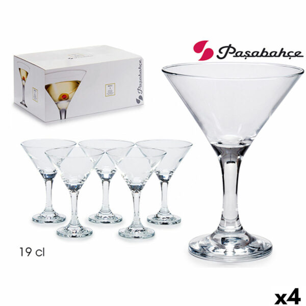 Cocktail-Glas Pasabahce 1002401-44410 Durchsichtig Glas 190 ml 33 x 15 x 22 cm 10,7 x 13,5 cm 6 Stücke