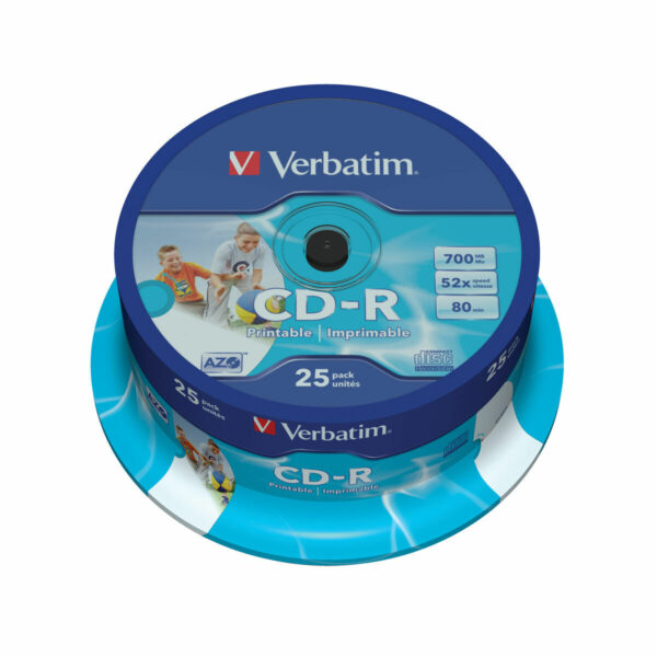 Druckfähige CD-R Verbatim 25 Stück