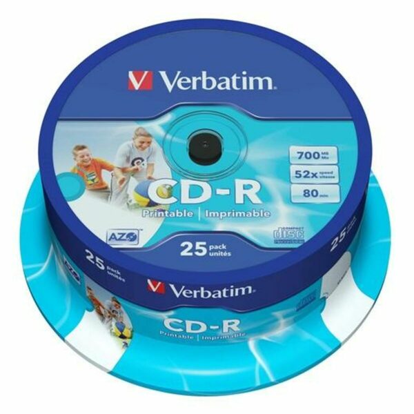 Druckfähige CD-R Verbatim 25 Stück – Bild 3