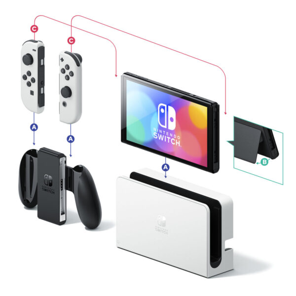 Nintendo Switch Nintendo OLED Weiß – Bild 2