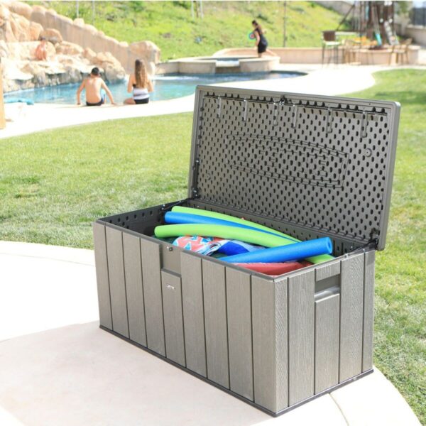 Außenbereich-Truhe Lifetime Braun 570 L 150 x 69 x 72 cm Stahl Kunststoff – Bild 6