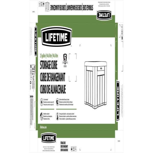 Möbel zur Lagerung Lifetime 60372U Grau 51,2 x 50,8 x 51,2 cm – Bild 2