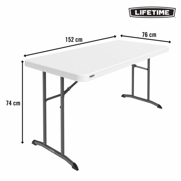 Table Klapptisch Lifetime Weiß 152 x 74 x 76 cm – Bild 4
