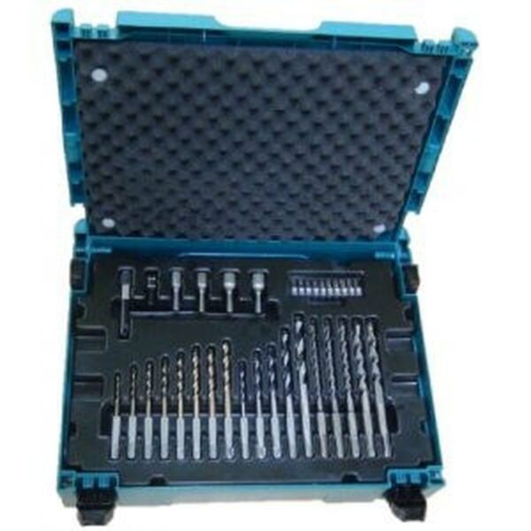 Satz Bits und Spitzen Makita B-69478 Bohrfutter Aluminium 65 Stücke – Bild 2