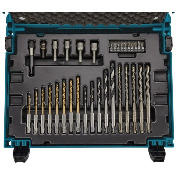 Satz Bits und Spitzen Makita B-69478 Bohrfutter Aluminium 65 Stücke – Bild 5