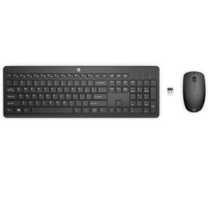 Tastatur mit Maus HP 1Y4D0UT#ABE Schwarz QWERTY