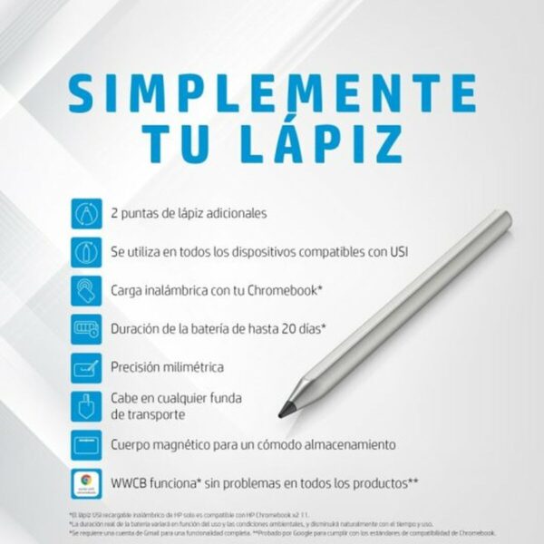 Optischer Stift HP 3V1V2AA Silberfarben – Bild 4