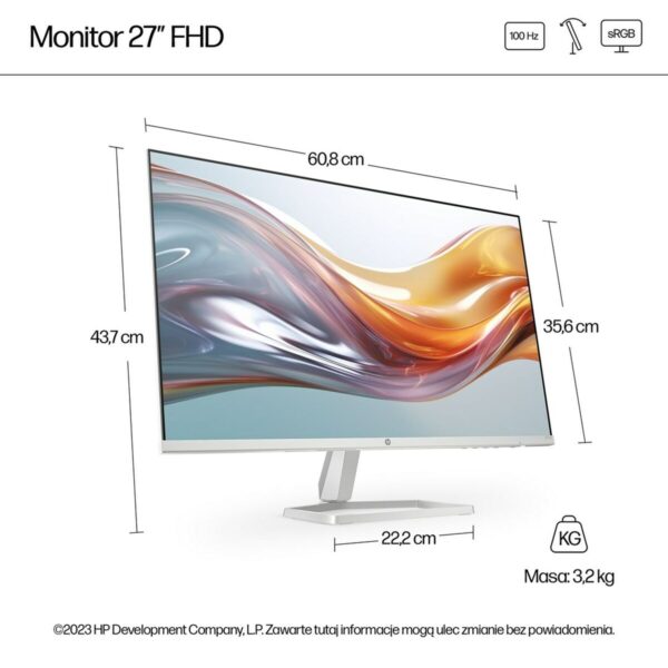 Monitor HP 94F46E9#ABB 27" 100 Hz – Bild 8