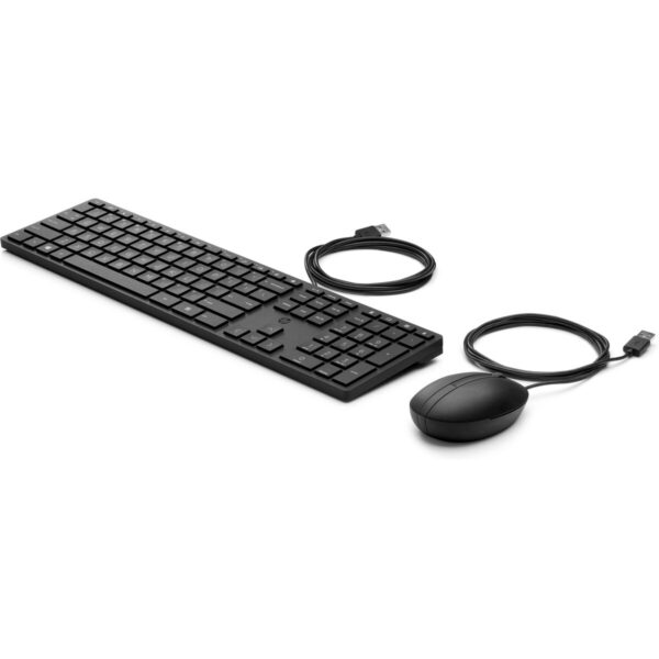 Tastatur mit Maus HP 9SR36UT#ABE Schwarz – Bild 2
